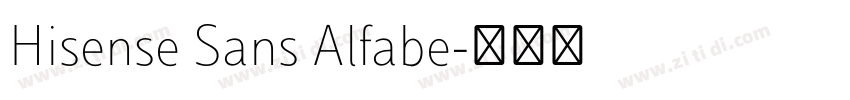 Hisense Sans Alfabe字体转换